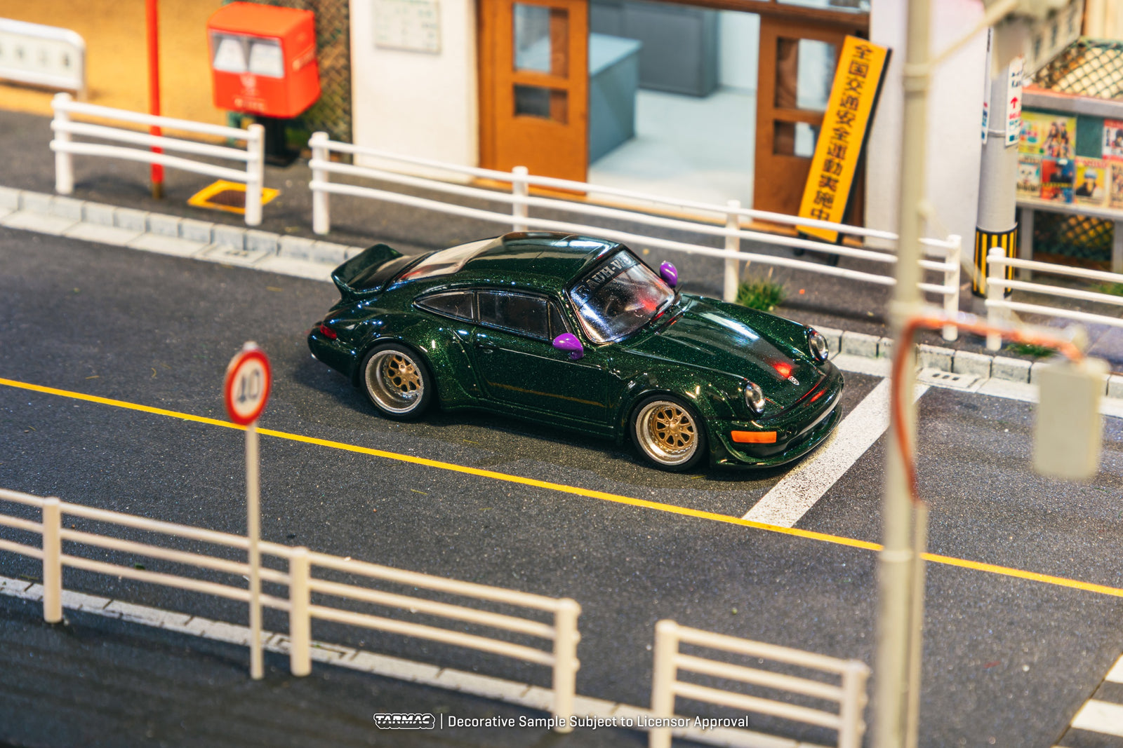 Tarmac Works 1/64 RWB 964 Green Diecast Model Car