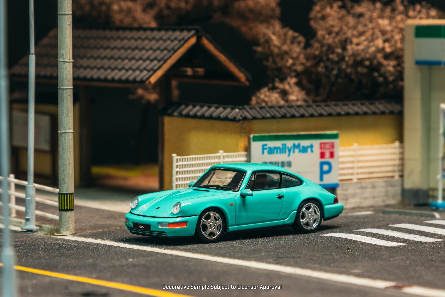 (Pre-order) Tarmac Works 1/64 Porsche 911 Carrera RS (964) Mint Green Model Car