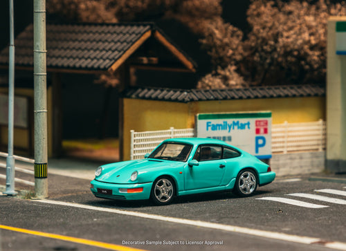Load image into Gallery viewer, (Pre-order) Tarmac Works 1/64 Porsche 911 Carrera RS (964) Mint Green Model Car
