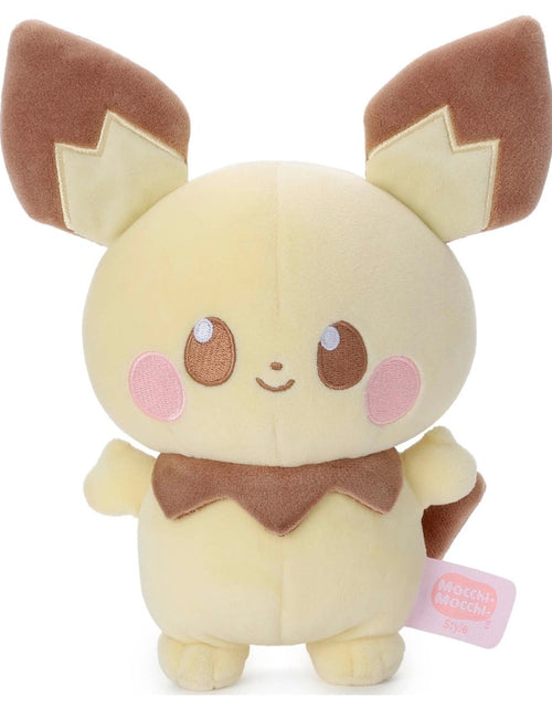 Load image into Gallery viewer, Takara Tomy Arts Pokemon PokePiece Mocchi Mocchi Style Plush Toy Pichu
