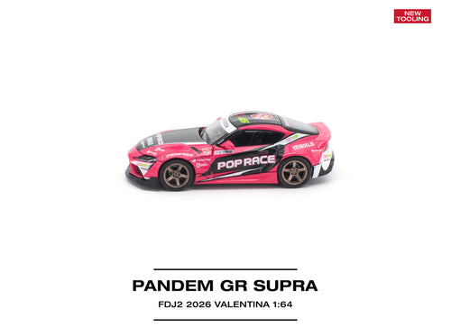 Load image into Gallery viewer, (Pre-order) POPRACE 1/64 - PANDEM GR SUPRA FDJ2 VALENTINA PIAZ Diecast Model Car
