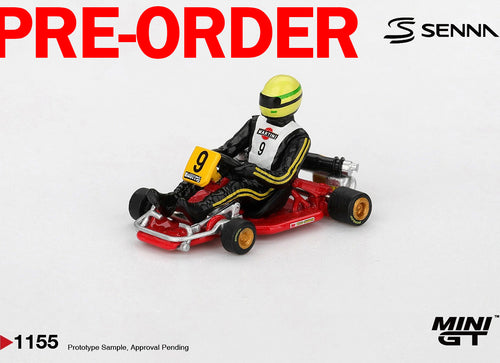 Load image into Gallery viewer, (Pre-order) MINI GT #1155 Senna Kart Formula K #9 Ayrton Senna da Silva 1981 
