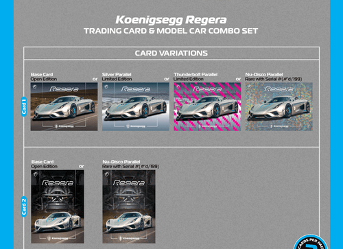 Load image into Gallery viewer, Tarmac Works 1:64 Koenigsegg Regera  Silver Metallic Blue Accents
