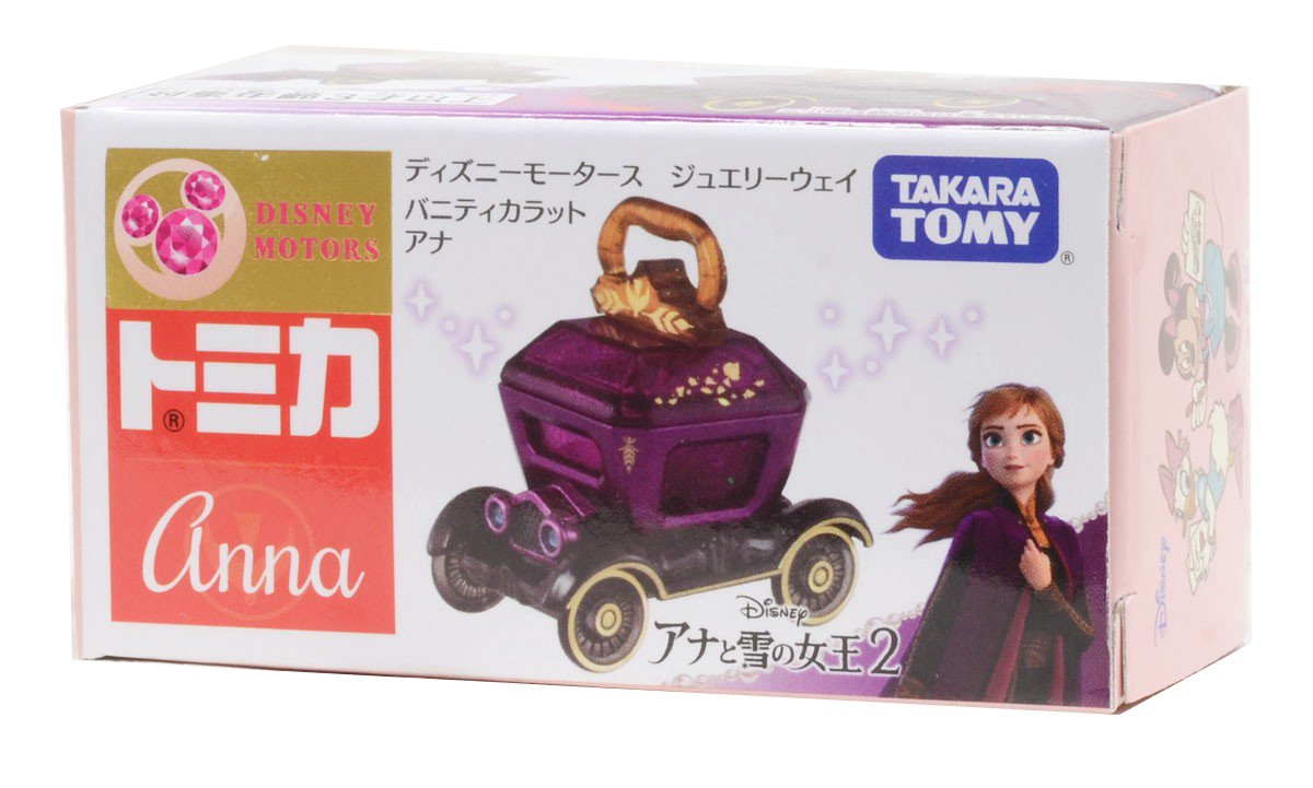 Takara Tomy Disney Motors Jewelryway Vanity Carat Snow Princess Ana Diecast Car