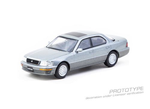 Load image into Gallery viewer, Tarmac Works 1:64 Lexus LS400 (UCF10) Flint Grey Diecast Model Car
