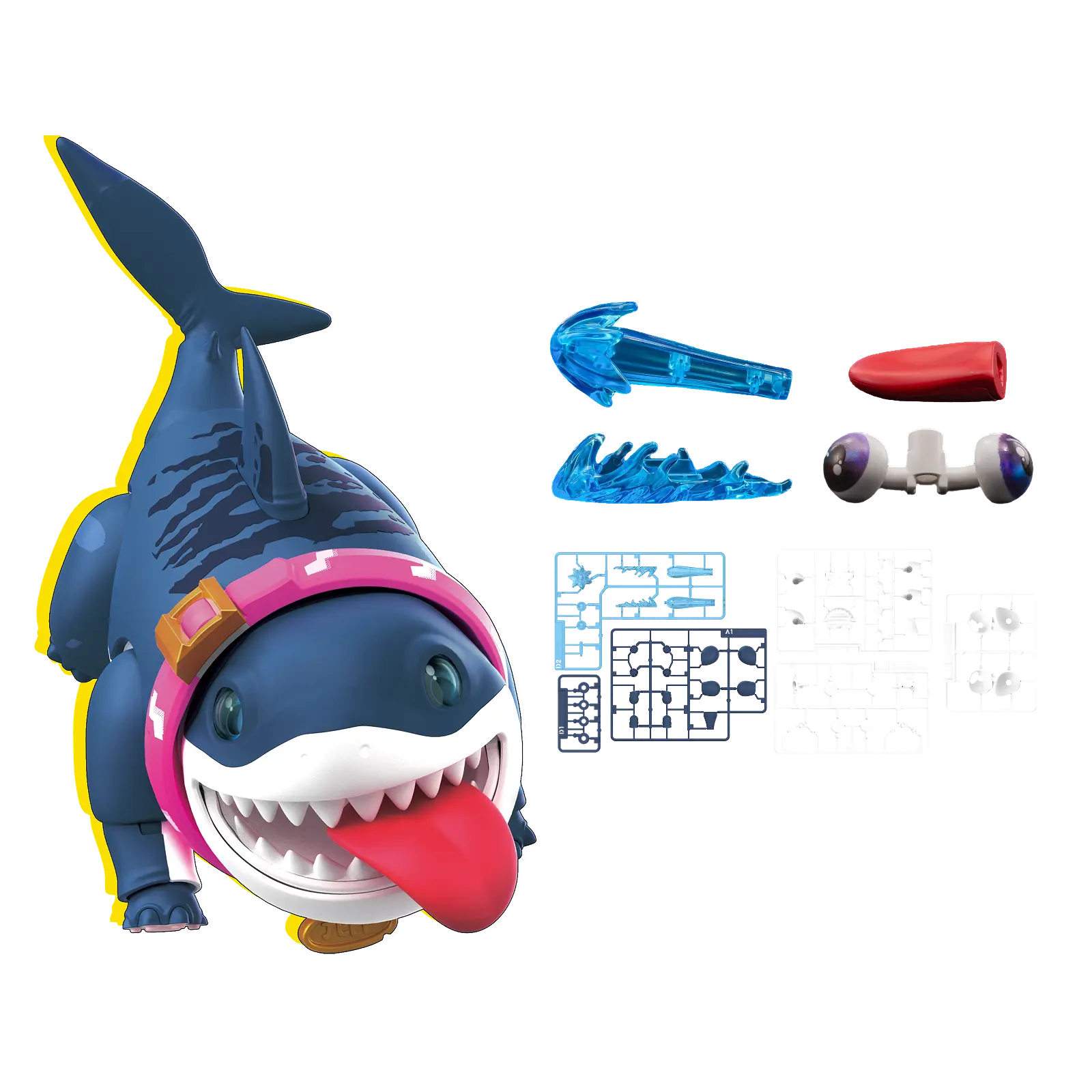 Blokees Marvel Rivals Champion Class Jeff The Land Shark Model Kit Action Figure