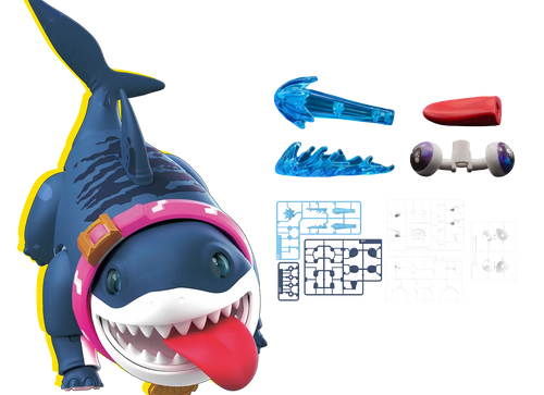 Load image into Gallery viewer, Blokees Marvel Rivals Champion Class Jeff The Land Shark Model Kit Action Figure

