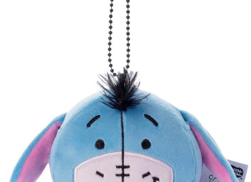 Load image into Gallery viewer, Disney Takara Tomy Winnie the Pooh Mocchi Eyeore Face Shape Mascot Soft Plush
