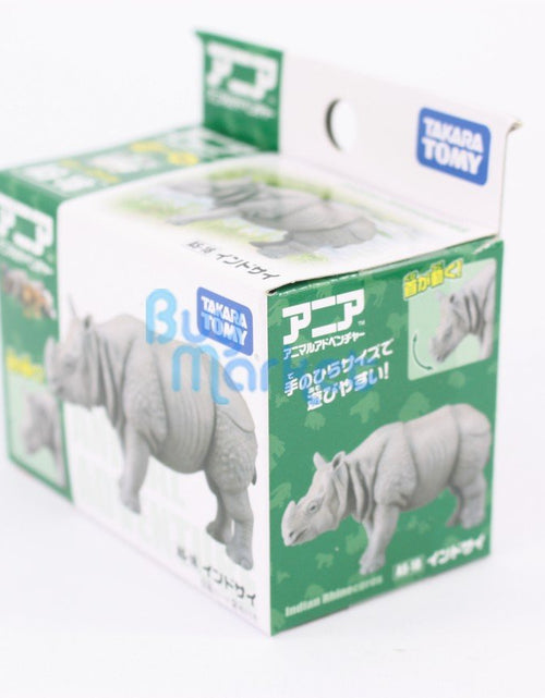 Load image into Gallery viewer, Takara Tomy ANIA Animal Action Figure AS-18 Indian Rhinoceros Unicornis Model
