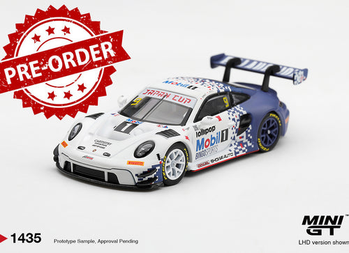 Load image into Gallery viewer, (Pre-order) Mini GT #1435 Porsche 911 GT3 R (992) #9 Bingo Racing with LM Corsa
