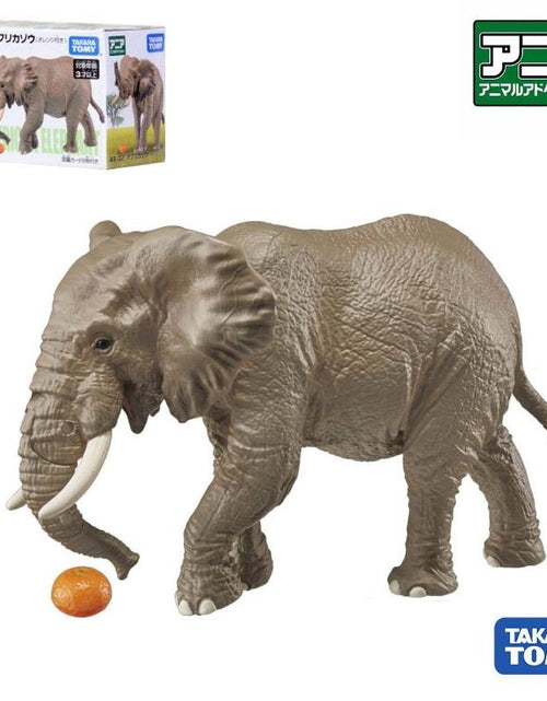 Load image into Gallery viewer, Takara Tomy ANIA AS - 02 African Elephant (w/orange) animal Action Figure
