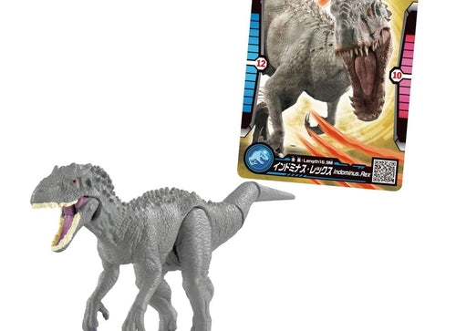 Load image into Gallery viewer, Takara Tomy ANIA Animal Jurassic World Indominus Rex Figure with Battle Card
