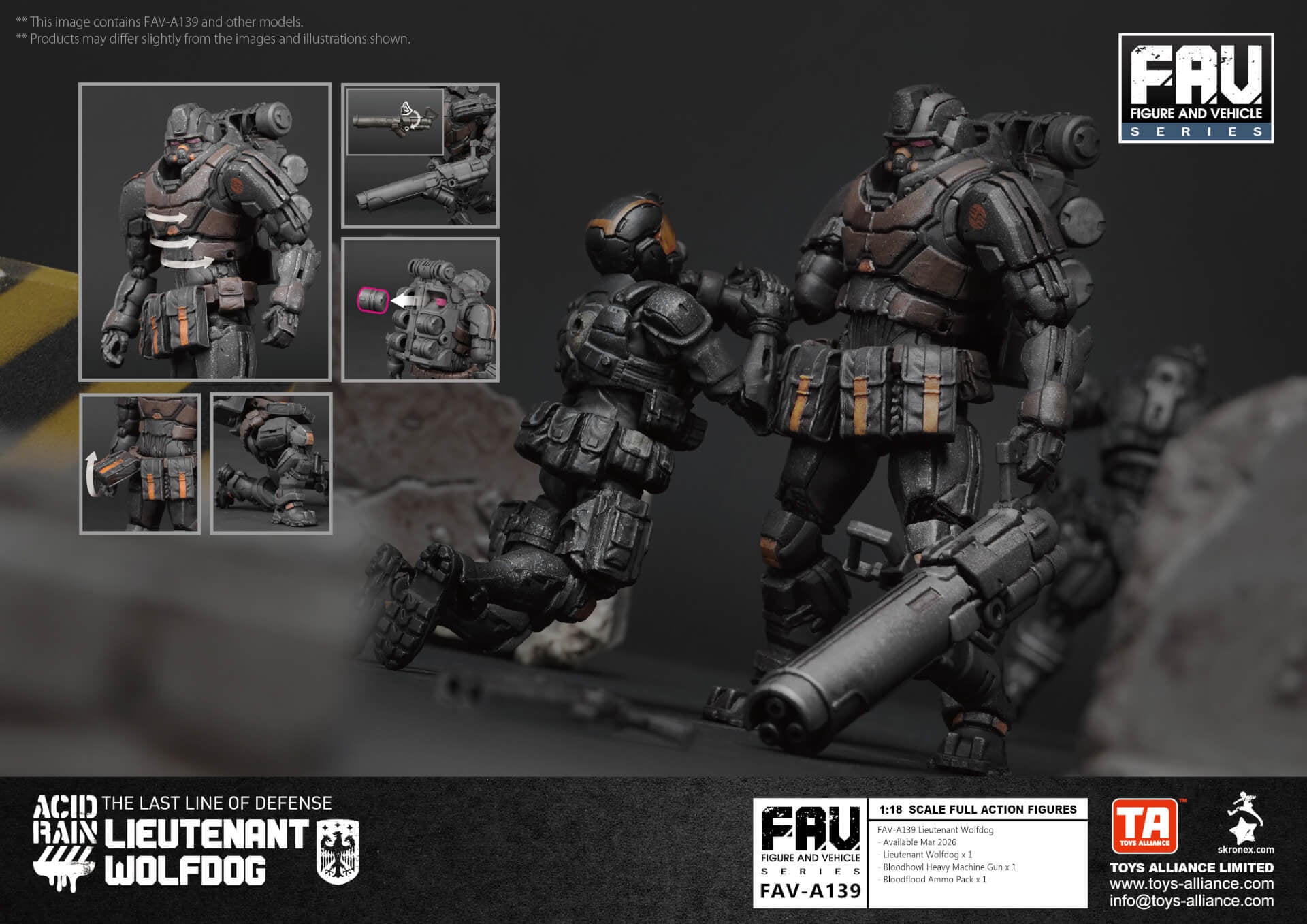 Acid Rain x Toy Alliance FAV-A139 Lieutenant Wolfdog Action Figure Set