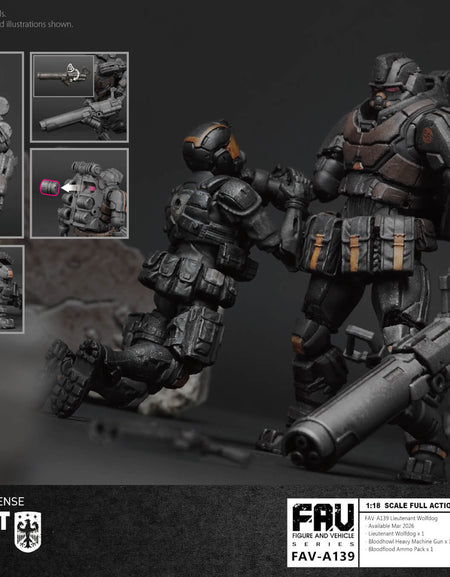 Acid Rain x Toy Alliance FAV-A139 Lieutenant Wolfdog Action Figure Set