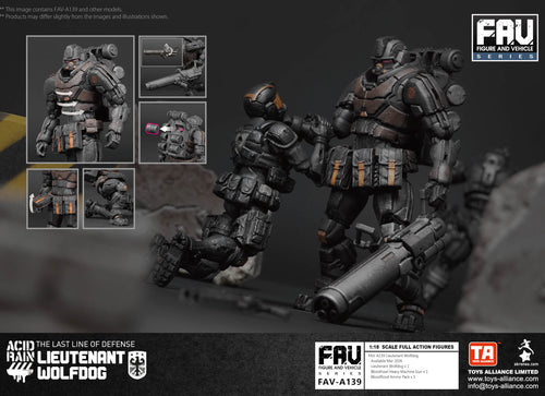 Load image into Gallery viewer, Acid Rain x Toy Alliance FAV-A139 Lieutenant Wolfdog Action Figure Set
