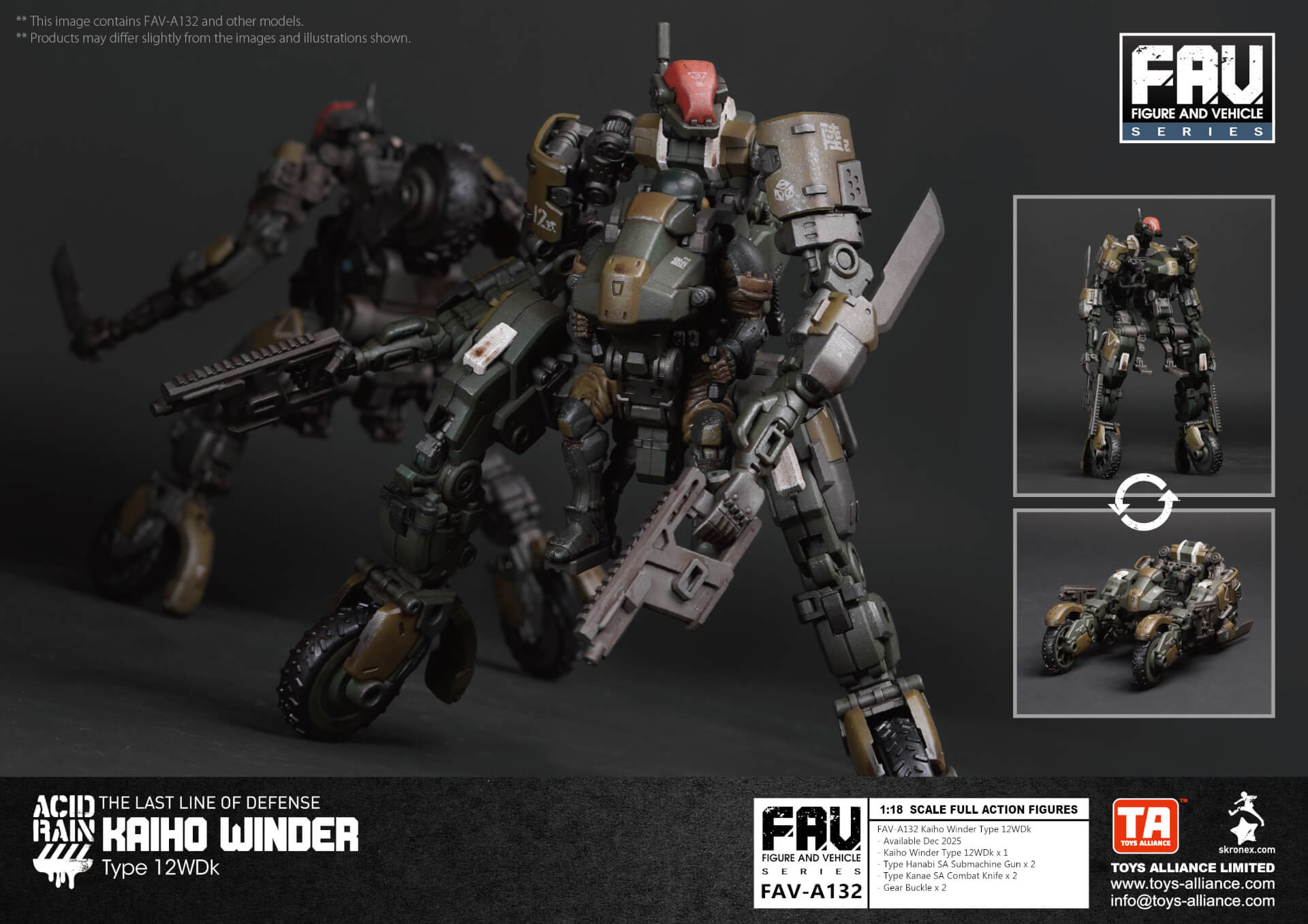Acid Rain x ToyAllianceF AV-A132 Kaiho Winder Type12WDk ActionFigure