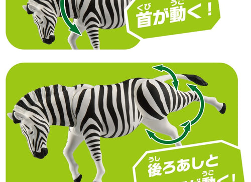 Load image into Gallery viewer, Takara Tomy Ania AL-37 Zebra Animal Figure
