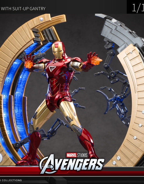 Load image into Gallery viewer, ZD Toys Marvel Avengers 1/10 MK6 With Suit-up Gantry Action Figure Set
