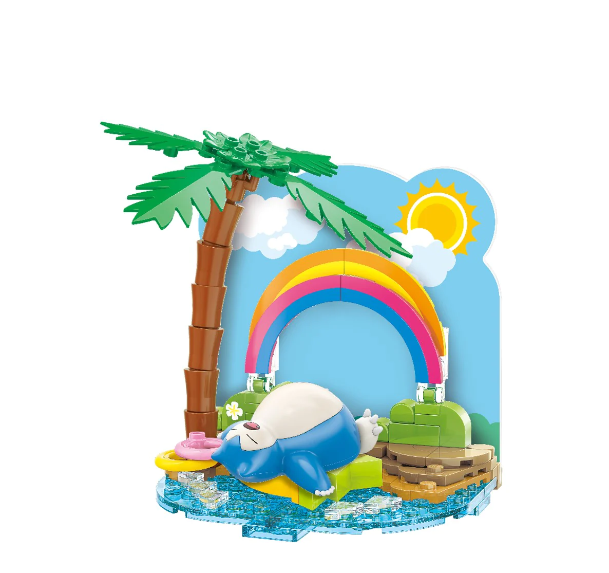 Qman Keeppley Building Blocks #K20224 Pokemon Lazy nap Snorlax