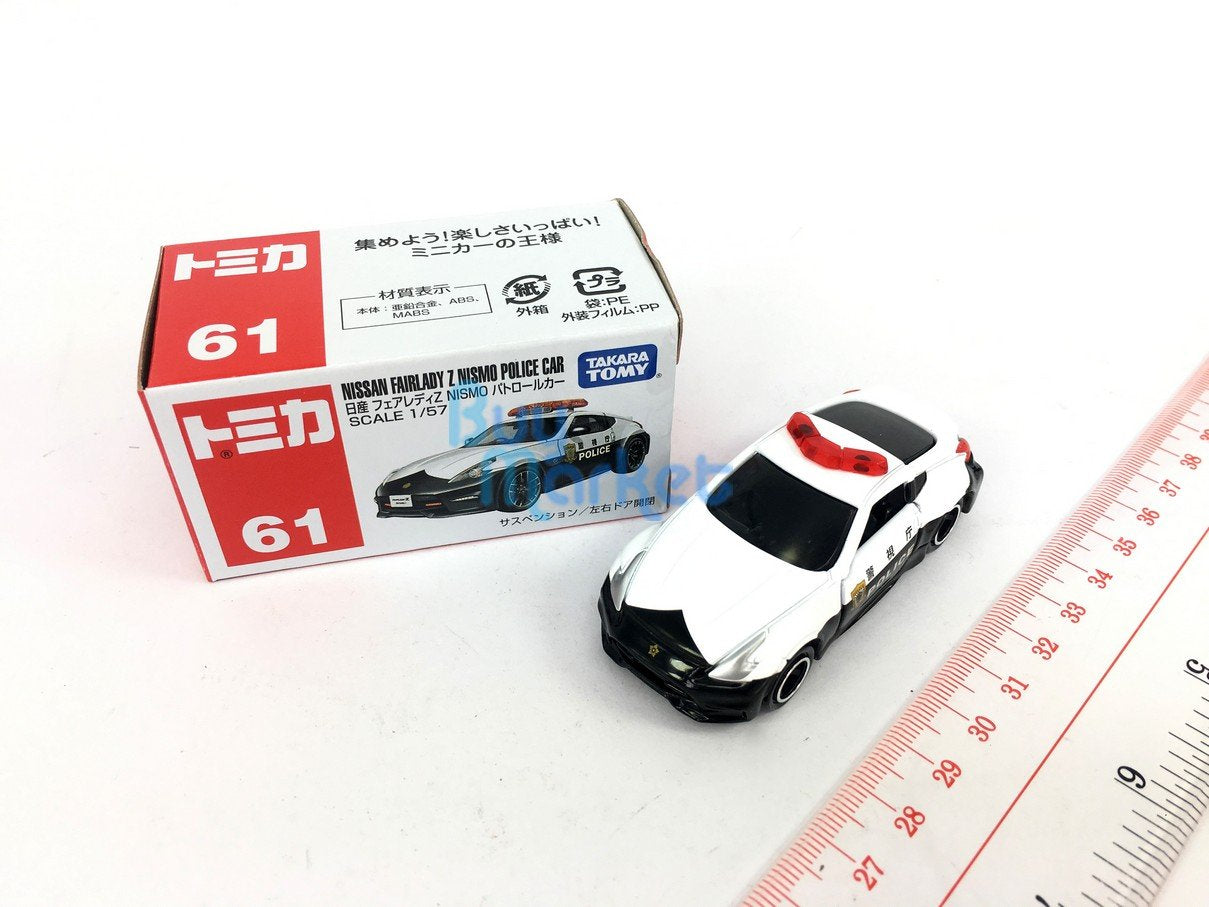 Takara Tomy Tomica #61 Nissan Fairlady Z Nismo Police Car Diecast 1/57 Toy Car