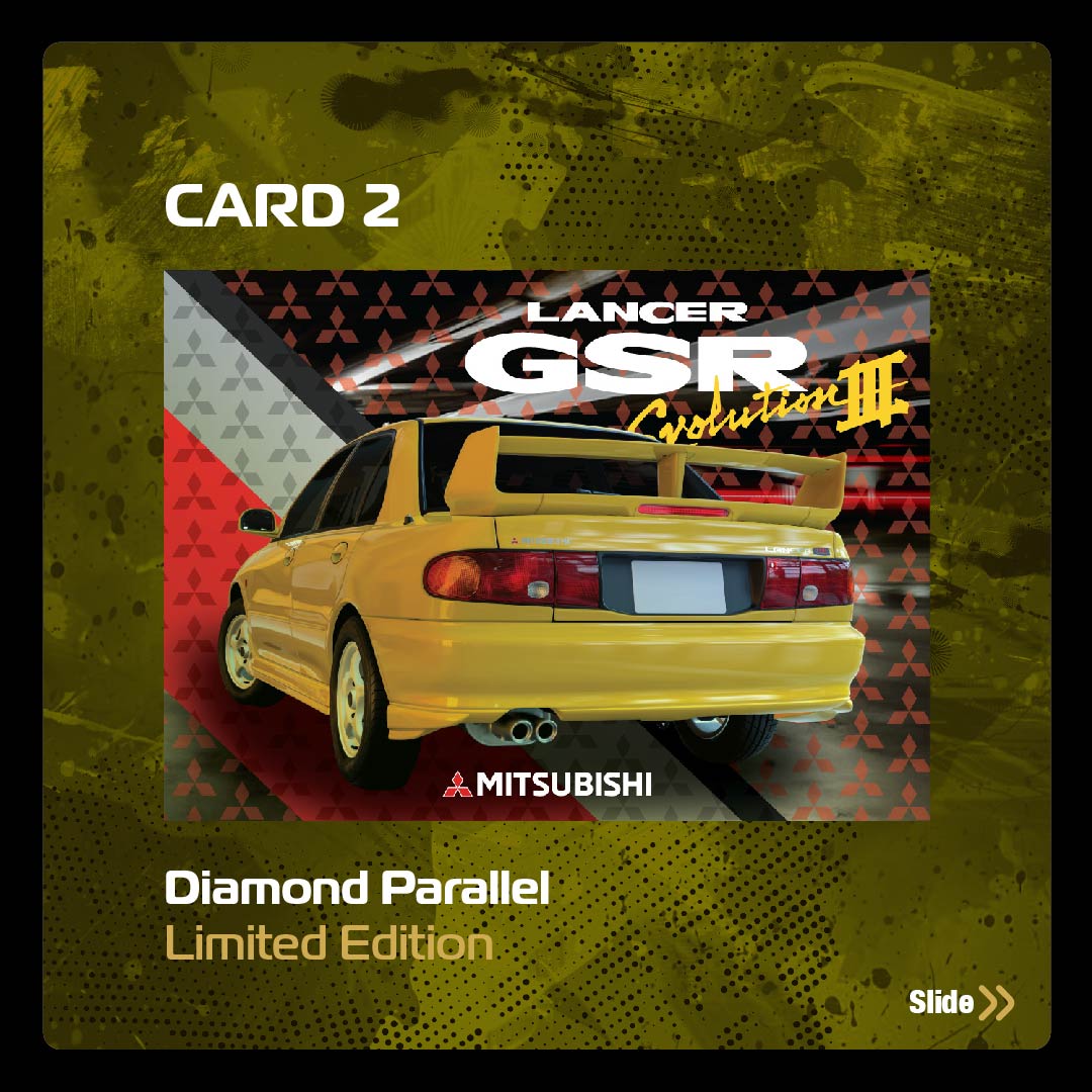 Tarmac Works 1/64 Mitsubishi Lancer GSR Evolution III Yellow Model