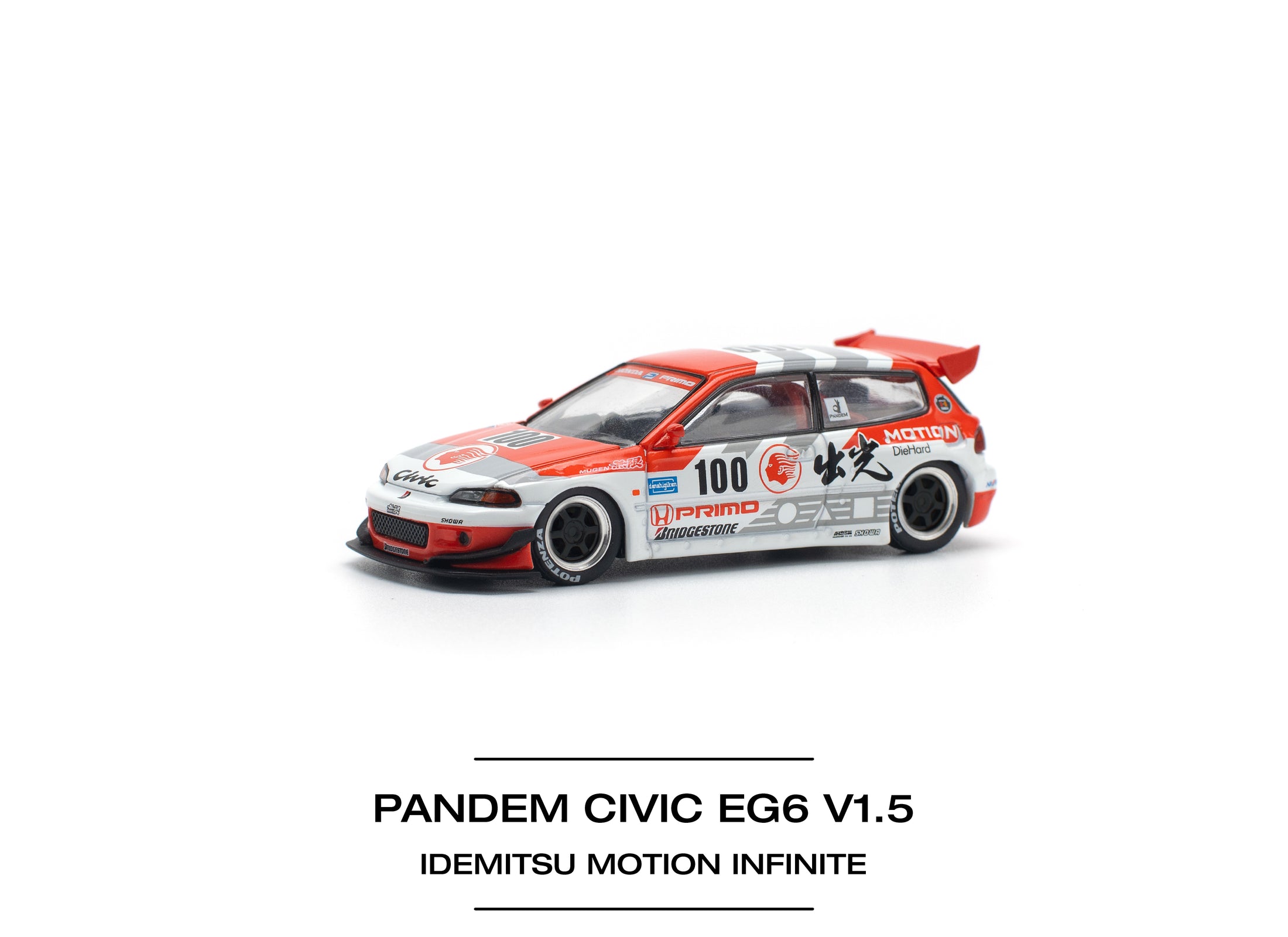 POPRACE 1/64 PANDEM CIVIC EG6 v1.5 IDEMITSU MOTION INFINITE Model