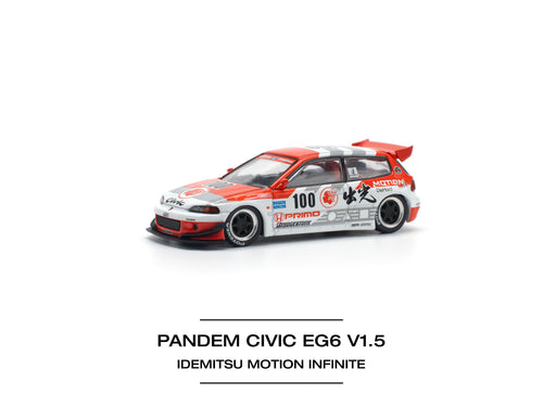 Load image into Gallery viewer, POPRACE 1/64 PANDEM CIVIC EG6 v1.5 IDEMITSU MOTION INFINITE Model
