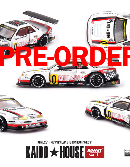 (Pre-order) Kaido House X Mini GT Nissan Silvia S13-R Circuit Spec V1 #KHMG251