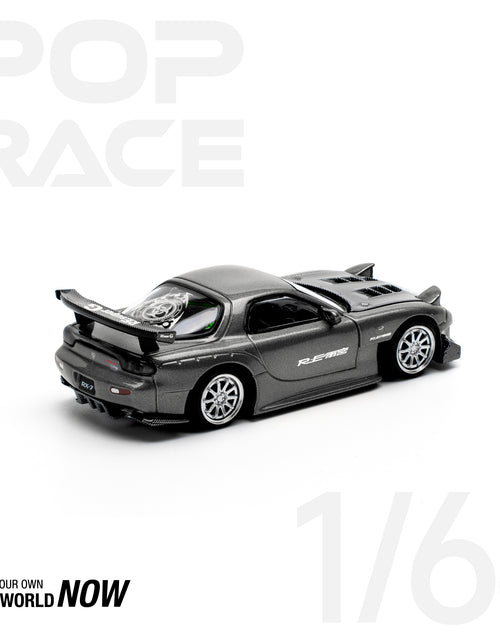 Load image into Gallery viewer, POPRACE 1/64 MAZDA RX7 RE-AMEMIYA - GUN METAL Model Car
