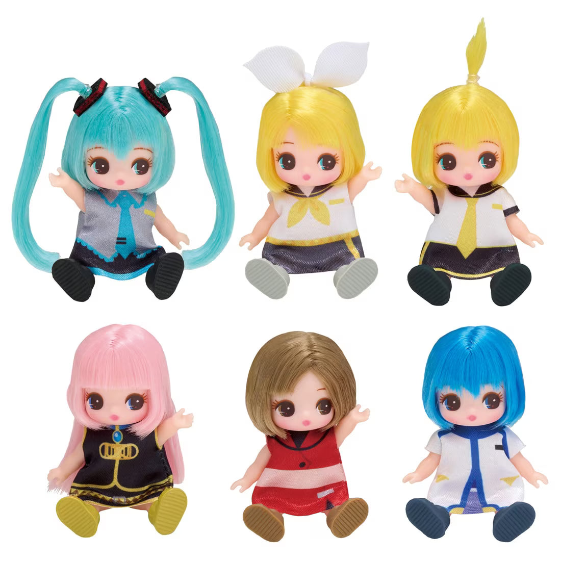 Takara Tomy Petit Licca-chan Licca Hatsune Miku Collection Dolls (Full set of 6)