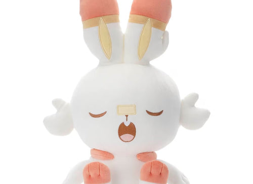 Load image into Gallery viewer, Takara Tomy Pokemon Pokepeace Plush (Good Night Ver.) Scorbunny Sleeping
