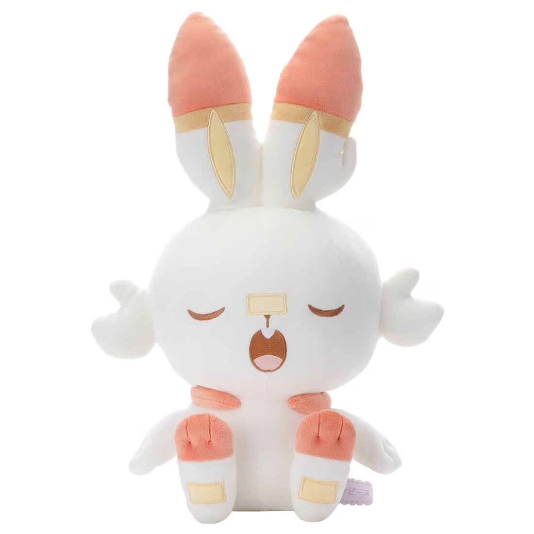 Takara Tomy Pokemon Pokepeace Plush (Good Night Ver.) Scorbunny Sleeping
