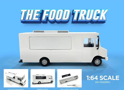 Load image into Gallery viewer, American Diorama 1:64 Food Truck - Plain white  Model Car
