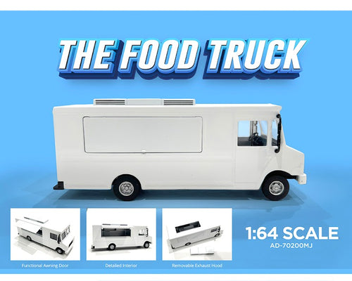 Load image into Gallery viewer, American Diorama 1:64 Food Truck - Plain white  Model Car
