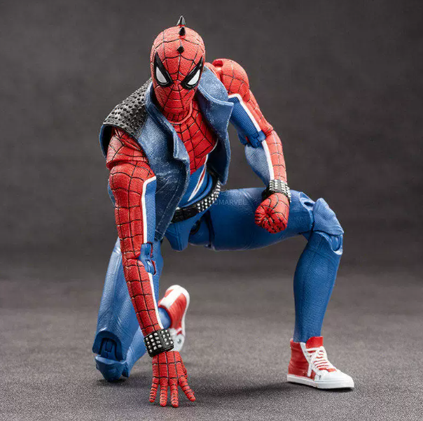 ZD Toys Marvel Avengers 1/10 Spider-Man Punk Spider Action Figure Set