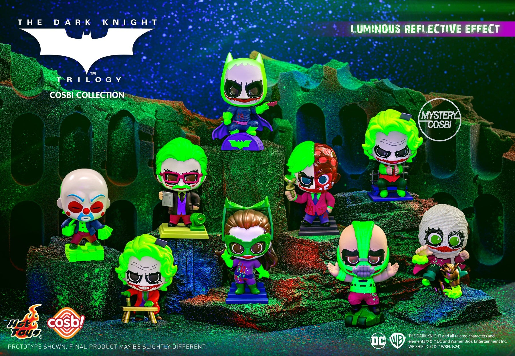 Hot Toys The Dark Knight Trilogy Jokerized Cosbi Collection (Full set of 8)