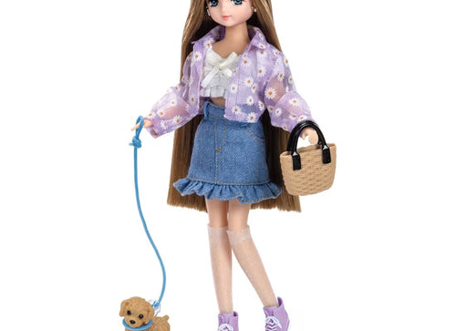 Load image into Gallery viewer, Takara Tomy Clothes Licca Hair Extensions Licca-chan Dress Set-Doggy and Walking
