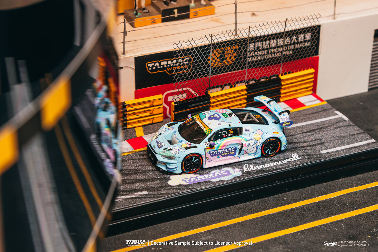 (Pre-order) Tarmac Works Audi R8 LMS GT3 evo II Macau GT FIA World Cup Diecast