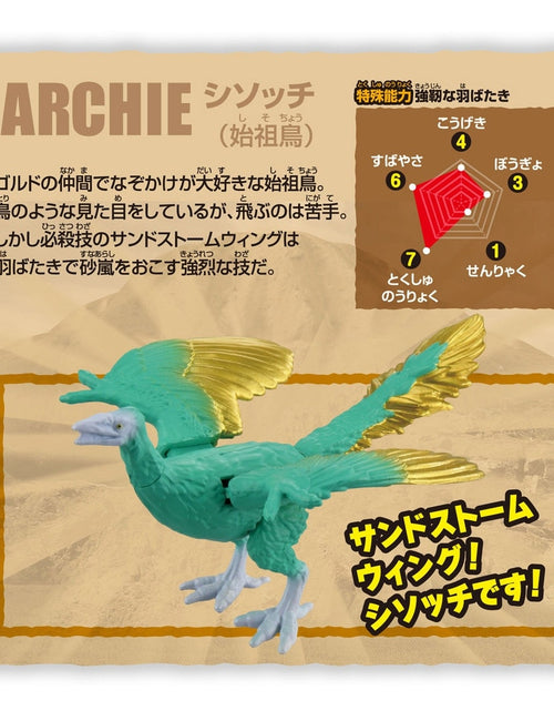 Load image into Gallery viewer, Takara Tomy Adventure Continent Ania Kingdom Shisocchi (Archaeopteryx) Figure
