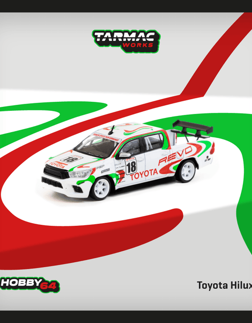 Load image into Gallery viewer, Tarmac Works 1/64 Toyota Hilux White Diecast Model Car
