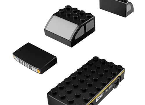 Load image into Gallery viewer, Takara Tomy Tomica Plarail Blocks Taxi Vehicle set
