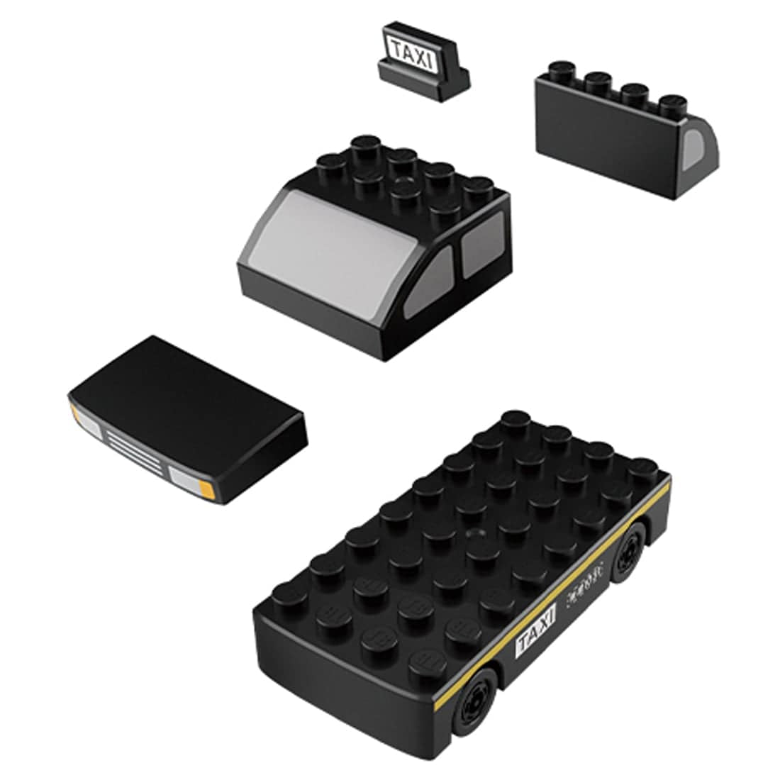 Takara Tomy Tomica Plarail Blocks Taxi Vehicle set