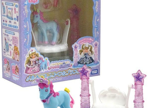 Load image into Gallery viewer, Takara Tomy Licca Doll Accessory - Princess Unicorn &amp; Swing Set
