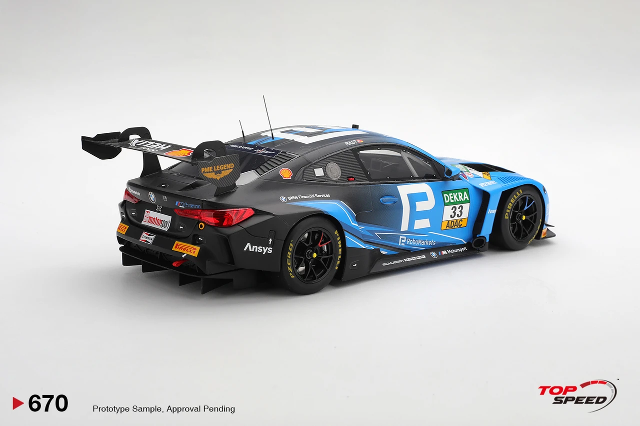 (Pre-order) Top Speed 1/18 BMW M4 GT3 EVO #33 Schubert Motorsport 2025 DTM