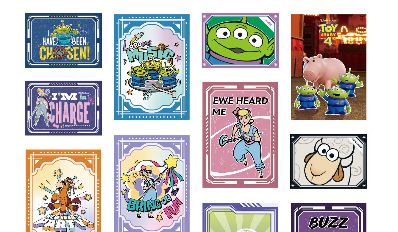 COSMOS Collectible Toy Story Collectible Card Box Set (20 packs - 80 cards SET)