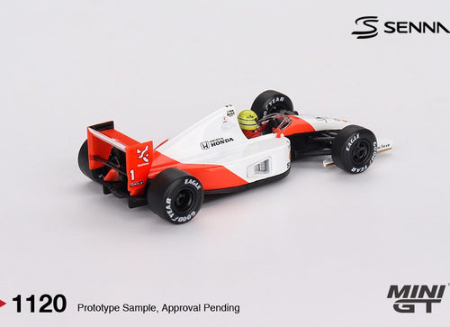 Load image into Gallery viewer, (Pre-order) MINI GT #1120 McLaren MP4/6 #1 Ayrton Senna 1991 Japanese Grand Prix
