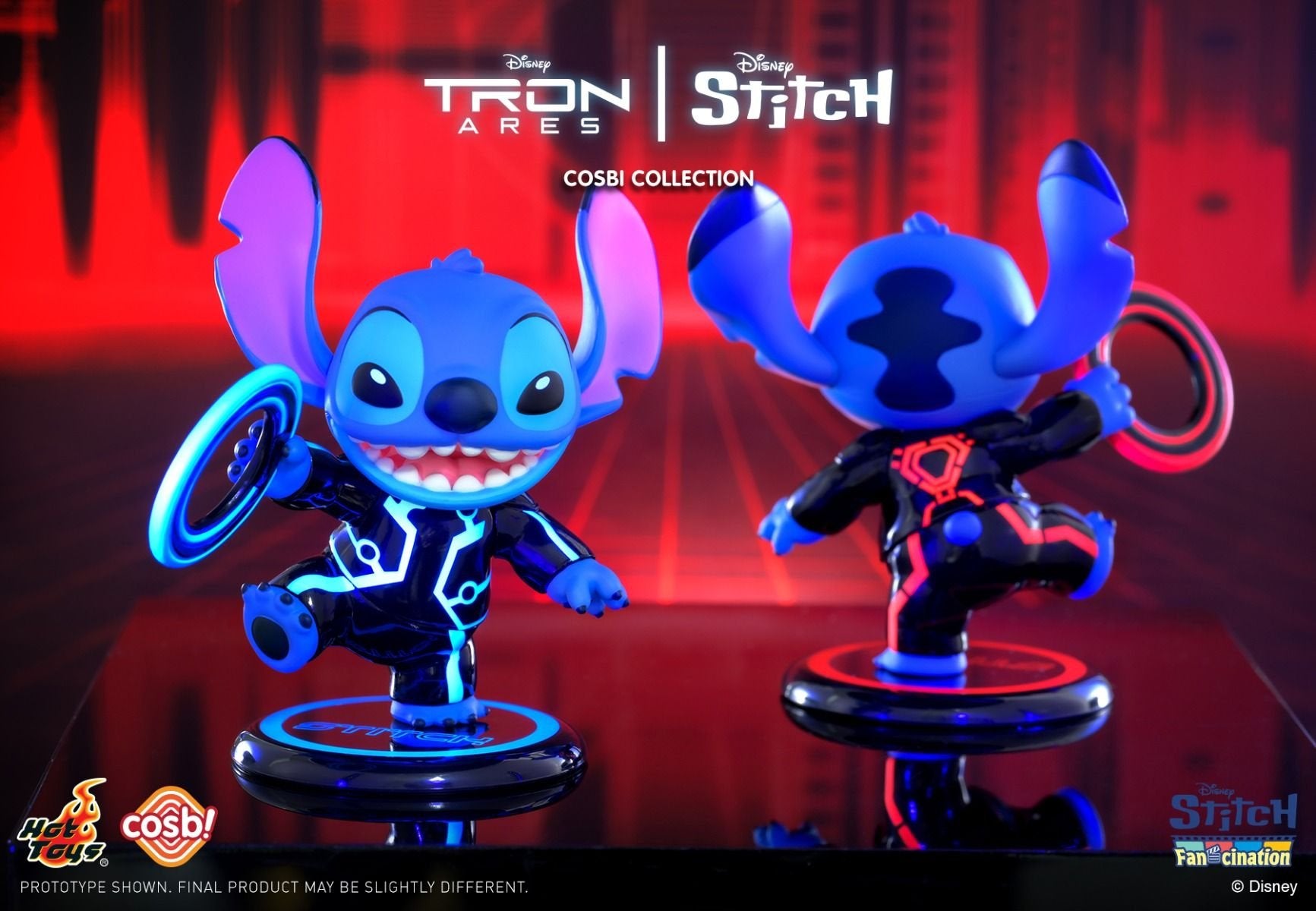 Hot Toys Disney Tron Stitch Cosbi Collection Full Set of 4 (8pcs Box Set)CBX327