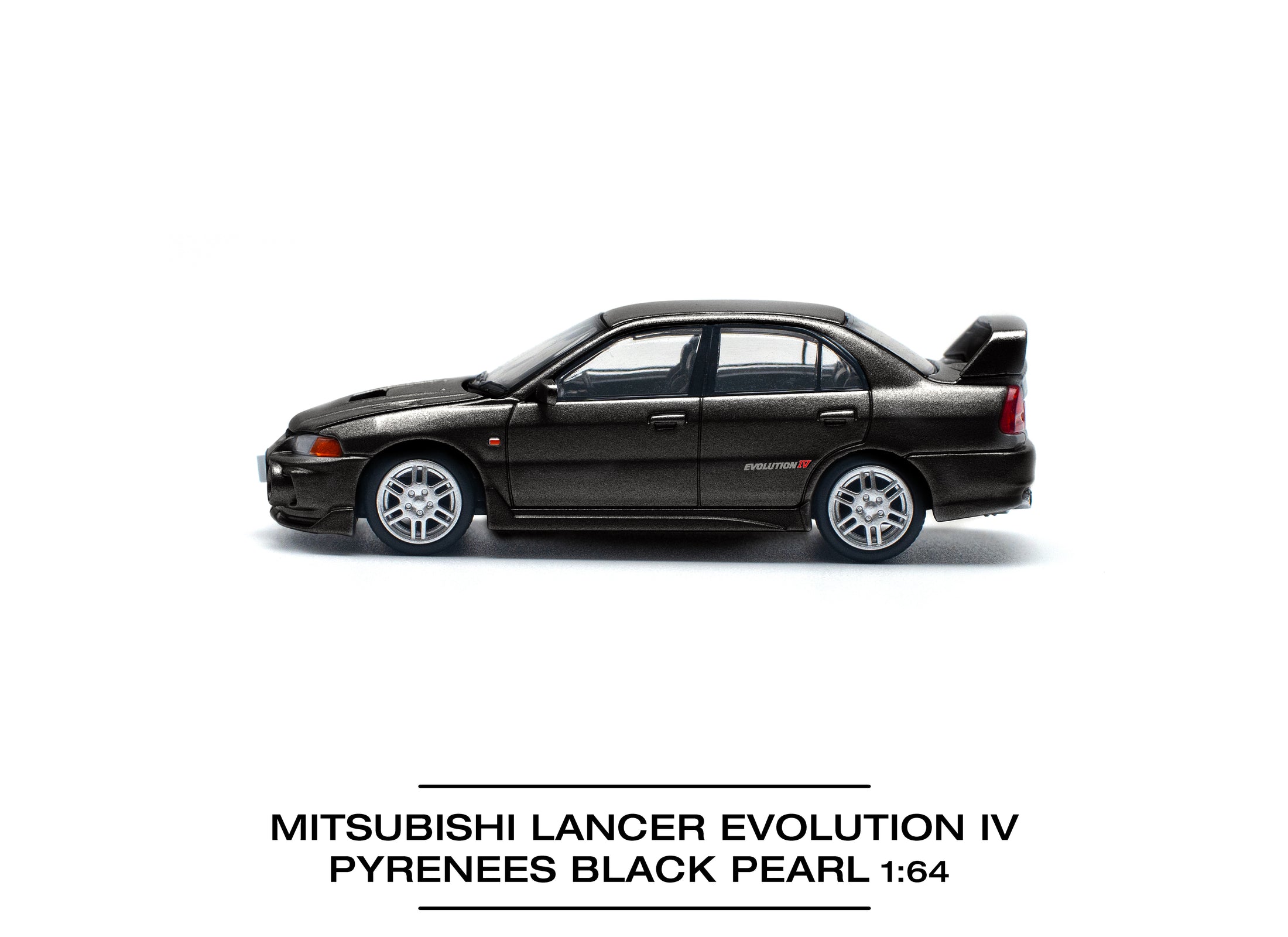 POP RACE 1/64 Mitsubishi lancer evolution iv pyrenees black pearl
