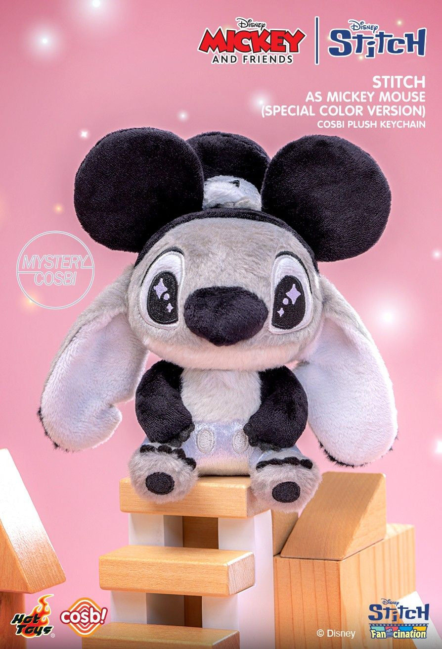 Hot Toys Mickey & Friends Stitch Cosbi Plush Keychain Collection (Set of 6)
