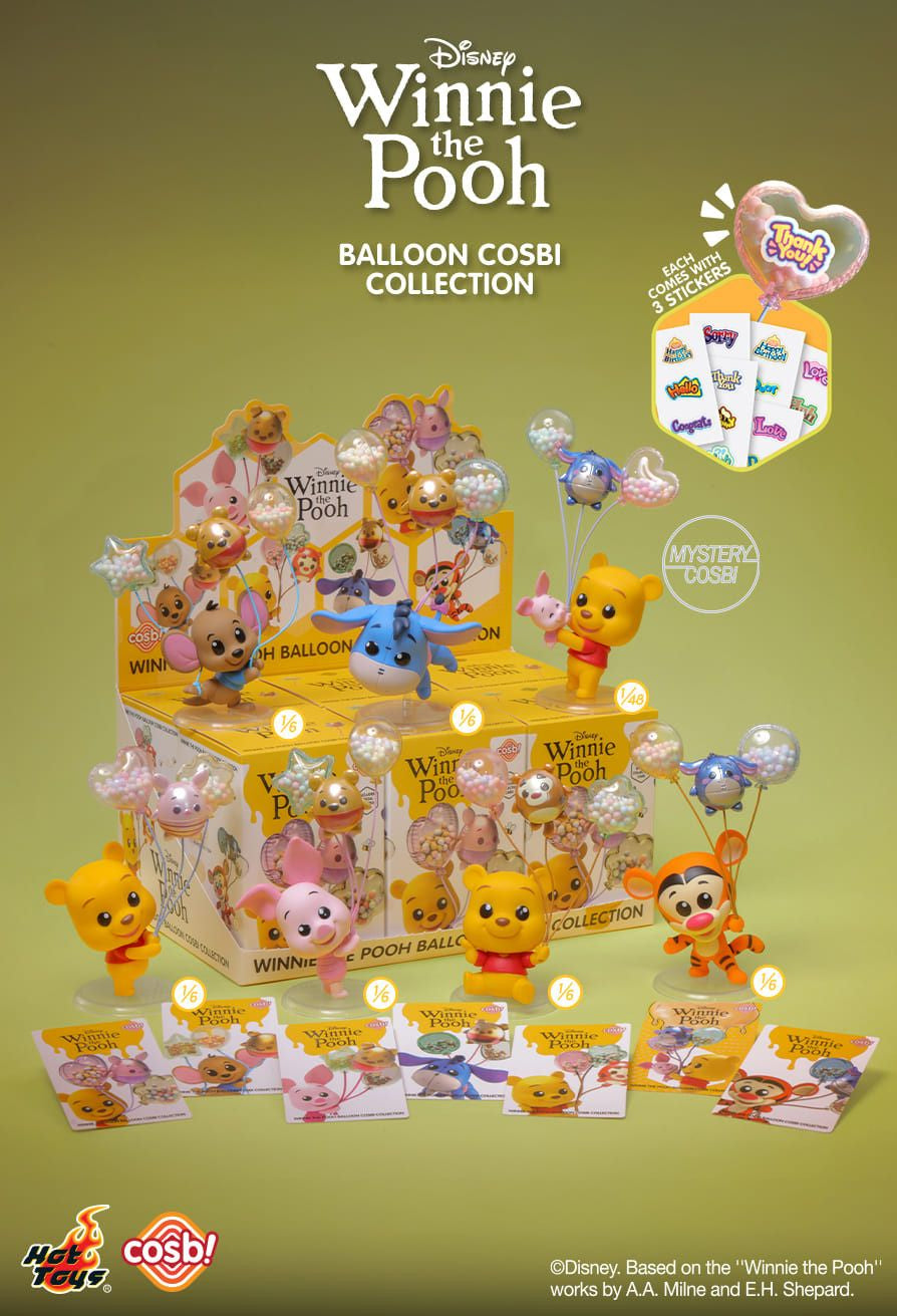 Hot Toys Disney Winnie the Pooh Balloon Cosbi Collection (Set of 6) #CBX314